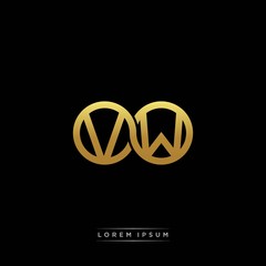 initial letter linked circle capital monogram logo modern template silver color version