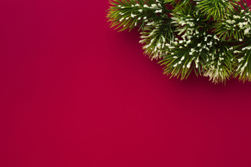 Top view christmas concept with copy space