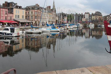 port of honfleur in normandy (france)