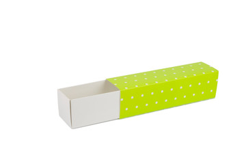 Rectangular cardboard box for desserts.