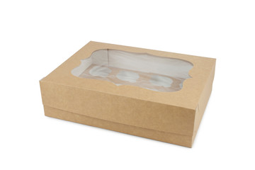 Cardboard box for muffins.
