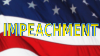 US President Impeachment 3D Illustration