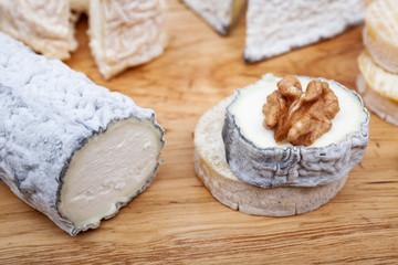 french goat's milk cheeses called Saint-Vincent and cabecou