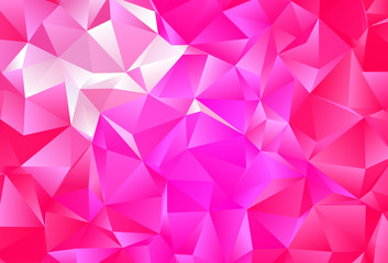 Obraz premium Light Pink vector background with polygonal style.