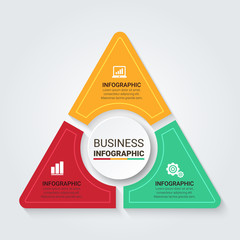 Simple Modern Infographics Template. Vector infographic element. - Vector