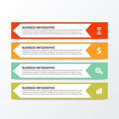 Modern Infographic choice template. Vector infographic element. - Vector