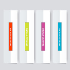 Modern Infographics Template. Vector infographic element. - Vector