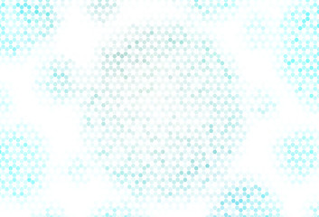 Light Gray vector pattern with colorful hexagons.
