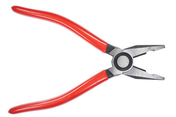 Isolated picture of pliers on a white background