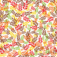 Autumn leaves seamless