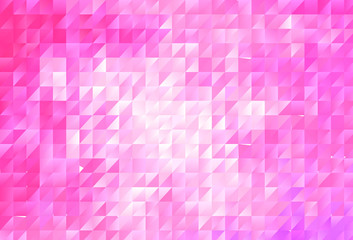 Light Pink vector polygonal pattern.