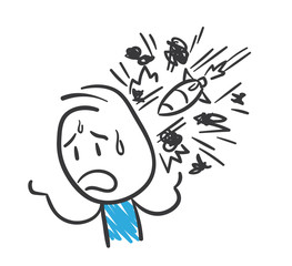 Stickman Blue: Catastrophe, Atomic Bomb. (Nr. 133)