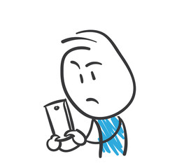 Stickman Blue: Social Media, Upset (Nr. 132)	