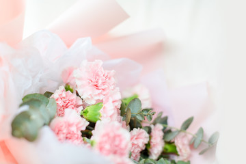 Obraz na płótnie Canvas Beaufitul Mother Day Carnation Bouquet