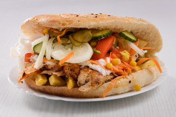 Delicious food on a plate