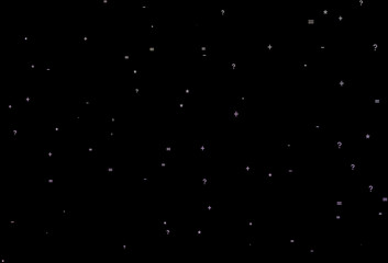 Dark Pink, Green vector pattern with Digit symbols.