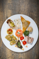 Delicious food on a plate