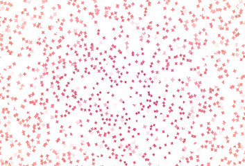 Light Pink vector pattern with christmas stars.