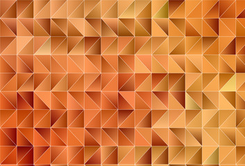 Light Orange vector gradient triangles template.