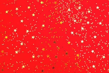 Minimal Christmas and New Year composition made with stars.