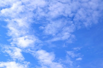 blue sky with white clouds