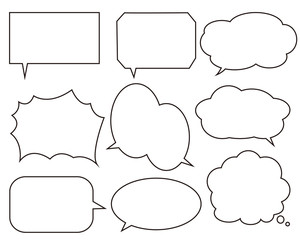 ふきだし　ベクター　セリフ