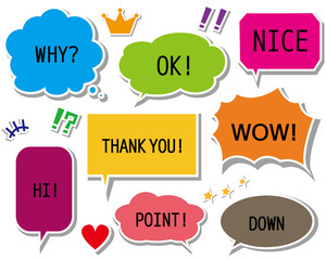 ふきだし　ベクター　セリフ