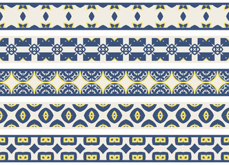 Seamless decorative borders