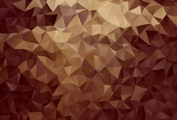 Light Red, Yellow vector abstract polygonal background.