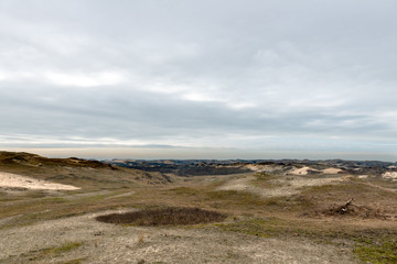 Fototapeta na wymiar Panoramic view on a dune landscape