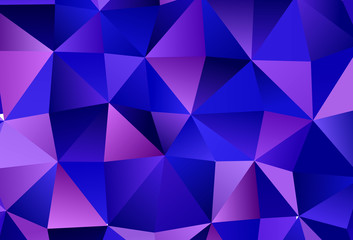 Obraz premium Light Pink, Blue vector background with triangles.