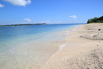 Gili Air beach, pink sand, Lombok, Indonesia, Asia