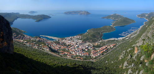 View of the town Kas, Lycian Coast, Turkey
