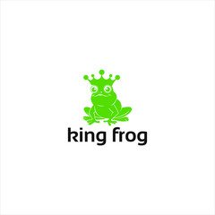 King frog logo design for shirts and labels