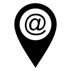 E-mail symbol und Kartenmarkierung