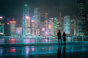 Fotobehang Hong Kong Victoria Harbor Landscape  © YiuCheung