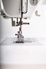 Sewing machine. Professional modern sewing machine