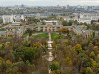 Aerial view of the National Technical University of Ukraine, also known as Igor Sikorsky Kyiv Polytechnic Institute. Kiev, Ukraine