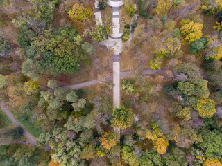 Aerial view of the National Technical University of Ukraine, also known as Igor Sikorsky Kyiv Polytechnic Institute. Kiev, Ukraine