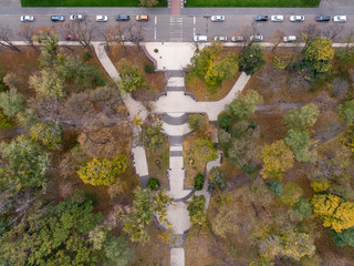 Aerial view of the National Technical University of Ukraine, also known as Igor Sikorsky Kyiv Polytechnic Institute. Kiev, Ukraine