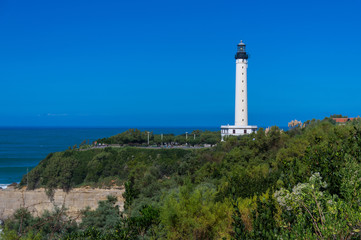 Fototapeta na wymiar Phare de la Pointe Saint Martin - Biarritz Lighthouse