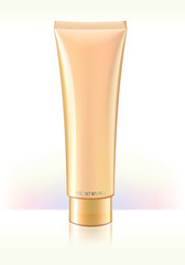 Tube for cosmetic products. Gloss surface effect