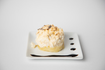 Spanish typical sepia and potato top