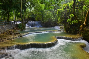 Fototapeta na wymiar Kwang Si Waterfall, Luang Prabang, Laos