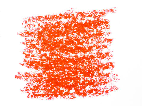 Orange crayon pattern on a white background