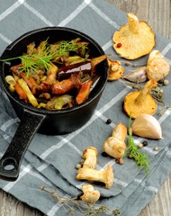 Roasted Chanterelles Ragout