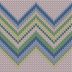 Cozy zig zal lines knitted texture geometric  - obrazy, fototapety, plakaty