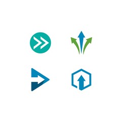 Arrows vector illustration icon Logo Template design 