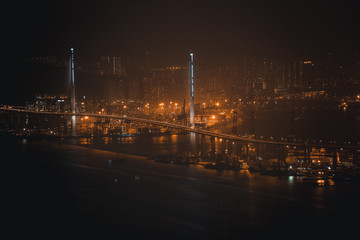 Fototapeta na wymiar Hong Kong landscape at night