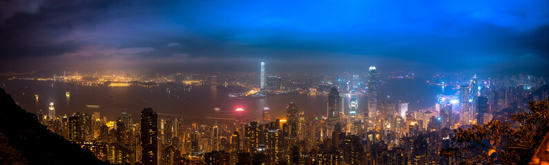 Fototapeta premium Hong Kong landscape at night